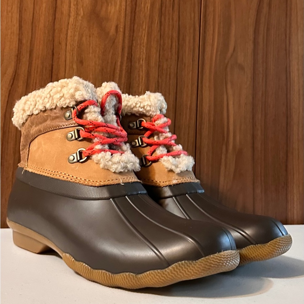 NWT. Sperry Women's Saltwater Alpine Snow Boot, Tan, Size 9.5 - Picture 8 of 12